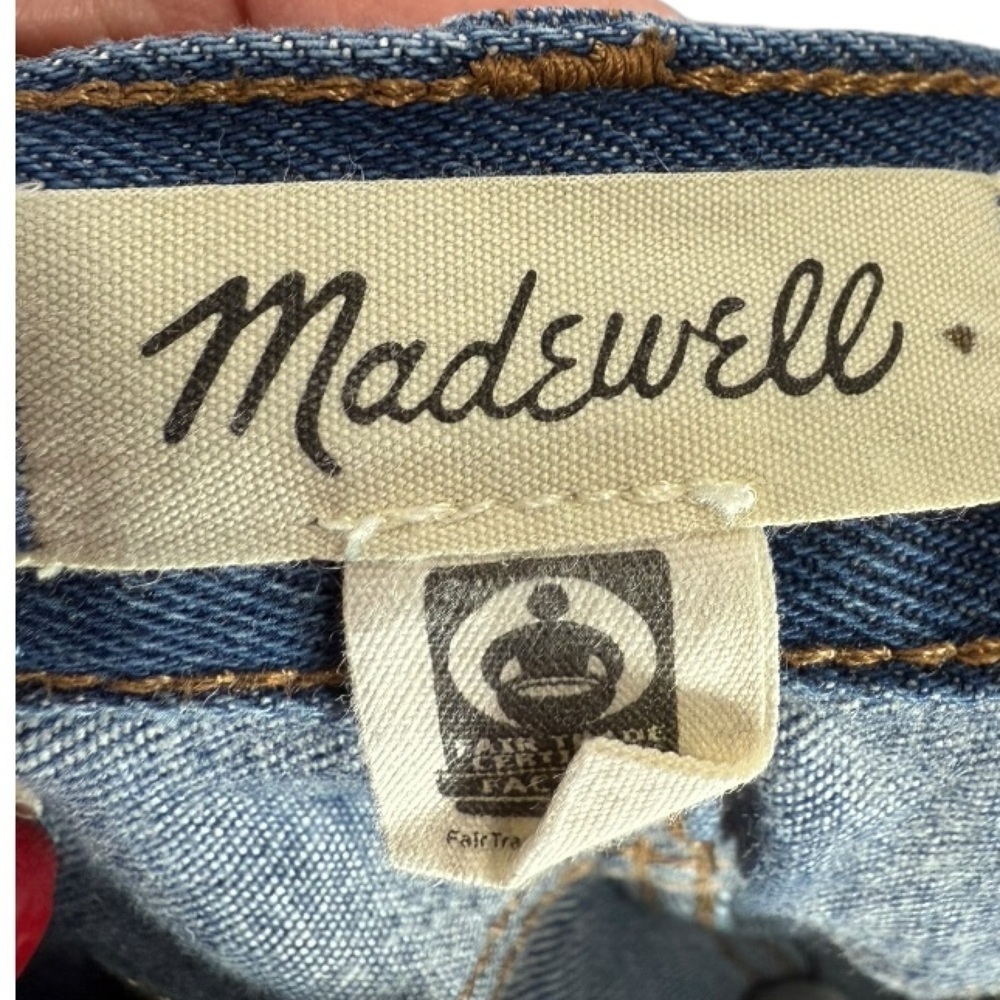 Madewell Baggy Straight Jeans Dark Worn Indigo‎ Wash Size 30 Denim Casual - Picture 3 of 11